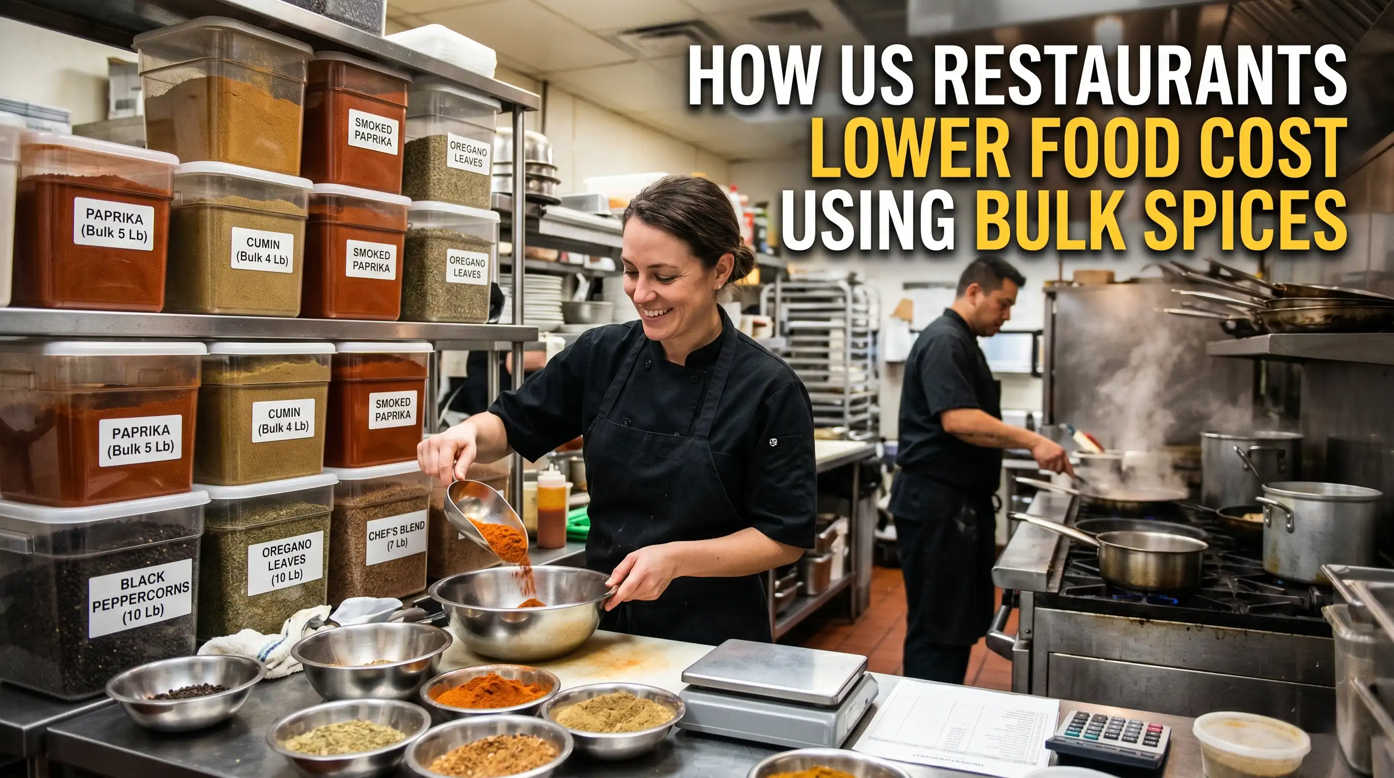 How US Restaurants Lower Food Cost Using Bulk Spices (With Real Numbers)