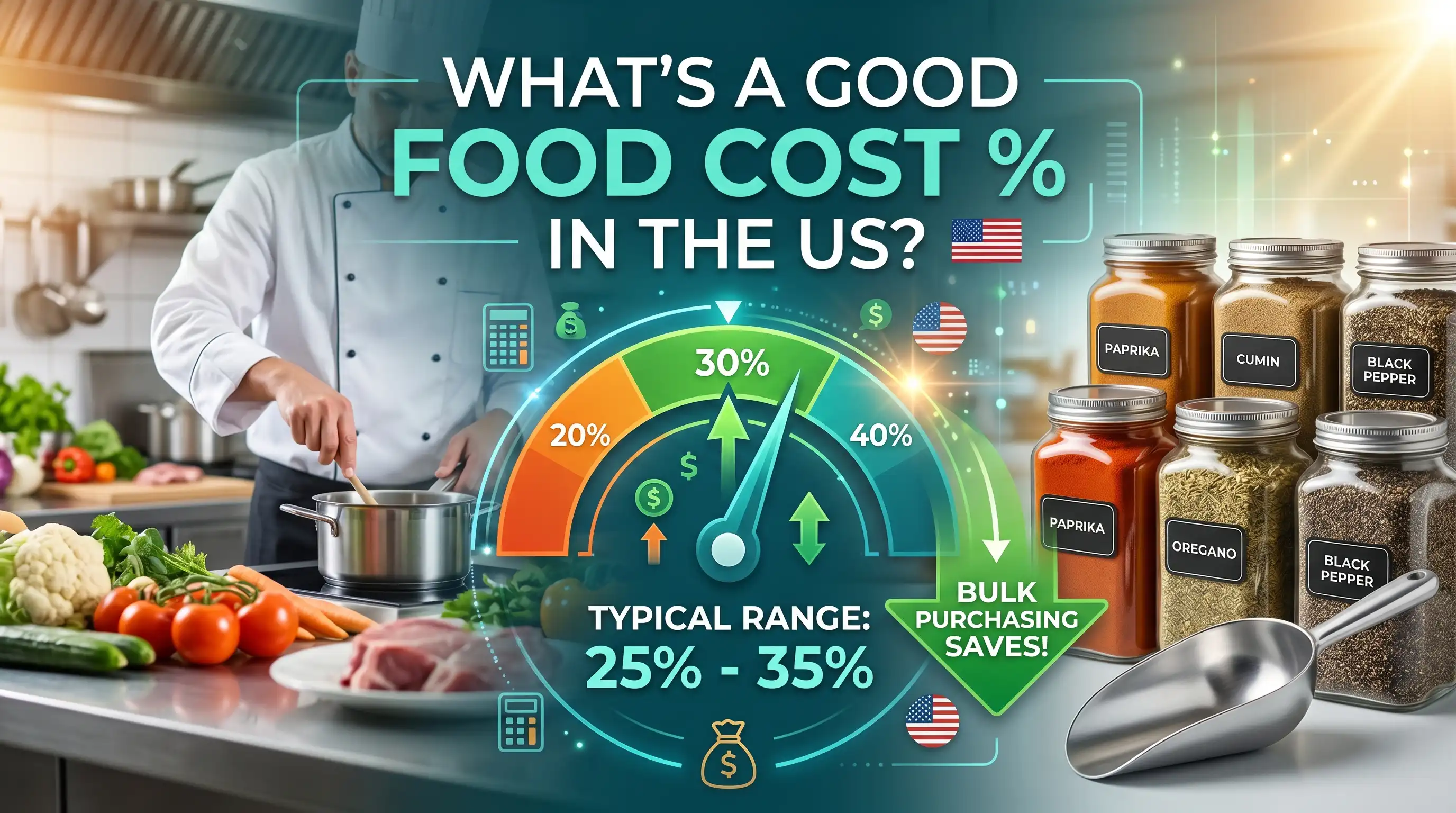 What’s a Good Food Cost % in the US? (And How Bulk Spices Help Reduce It)